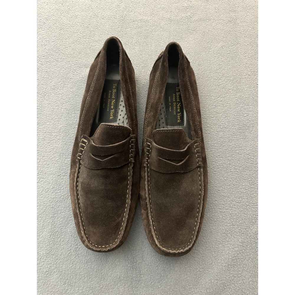 To Boot New York Adam Derrick Driver Loafer Suede Size 9
